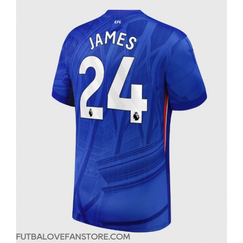 Chelsea Reece James #24 Domáci futbalový dres 2025-26 Krátky Rukáv Chelsea Reece James #24 Domáci futbalový dres 2025-26 Krátky Rukáv